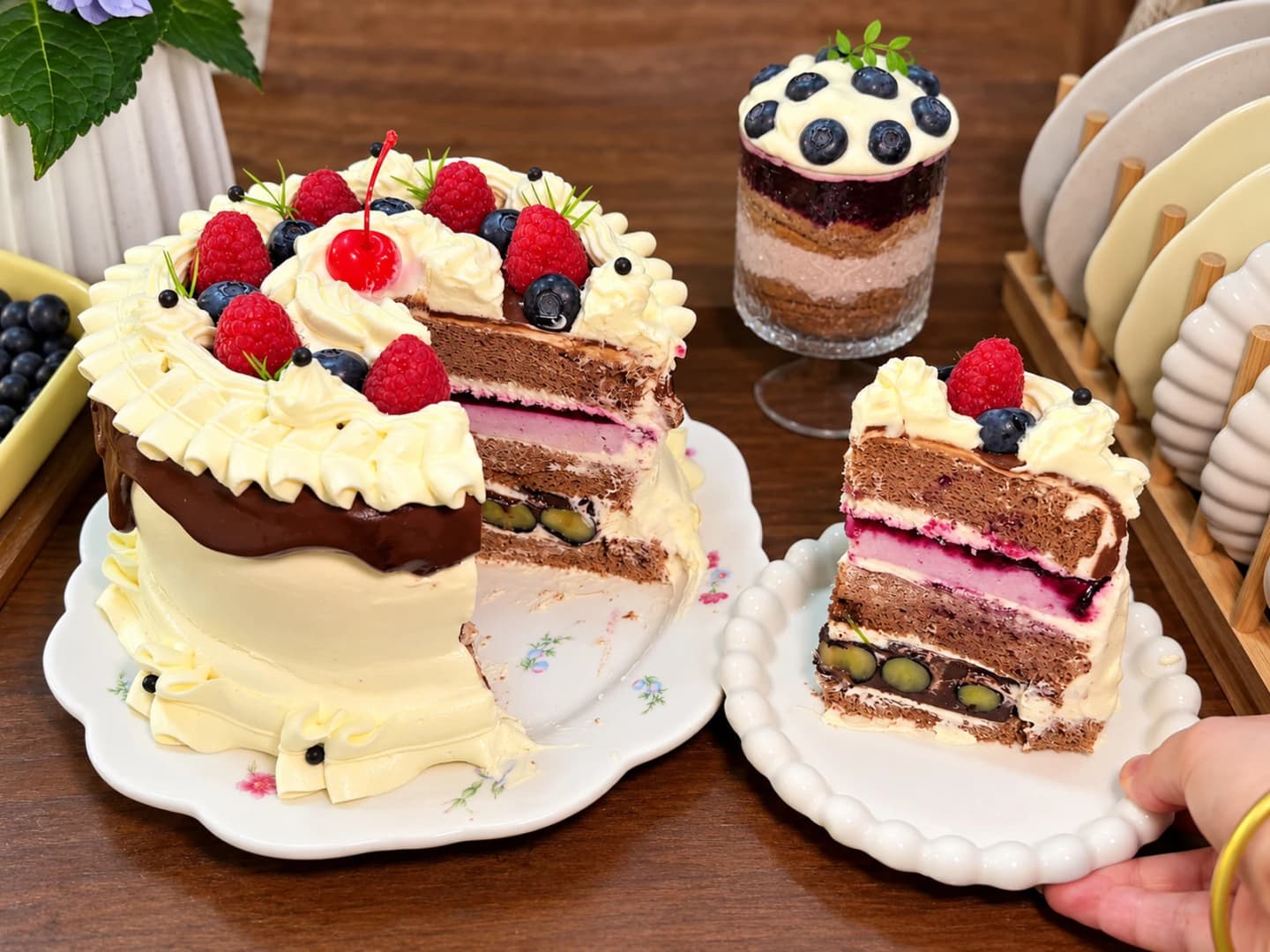 Bánh chocolate việt quất